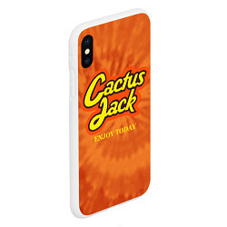 Чехол iPhone XS Max матовый Cactus Jack, цвет: 3D-белый — фото 2