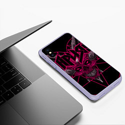 Чехол iPhone XS Max матовый Ария, цвет: 3D-светло-сиреневый — фото 2