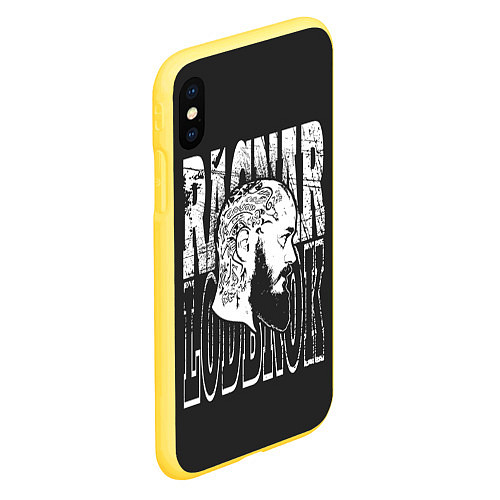 Чехол iPhone XS Max матовый Vikings / 3D-Желтый – фото 2