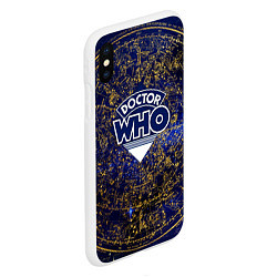 Чехол iPhone XS Max матовый Doctor Who, цвет: 3D-белый — фото 2