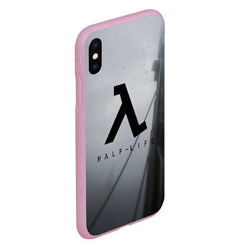 Чехол iPhone XS Max матовый Half Life / 3D-Розовый – фото 2