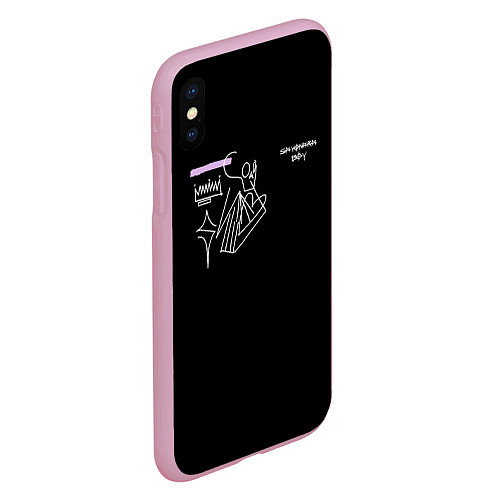 Чехол iPhone XS Max матовый SAYONARA BOY / 3D-Розовый – фото 2