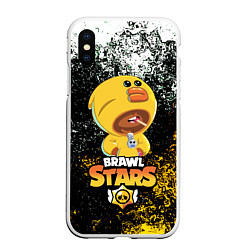 Чехол iPhone XS Max матовый BRAWL STARS SALLY LEON, цвет: 3D-белый