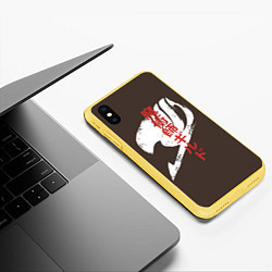 Чехол iPhone XS Max матовый Fairy Tail, цвет: 3D-желтый — фото 2