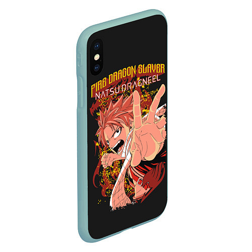 Чехол iPhone XS Max матовый Fairy Tail / 3D-Мятный – фото 2