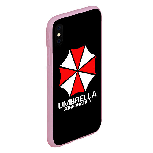 Чехол iPhone XS Max матовый UMBRELLA CORP / 3D-Розовый – фото 2