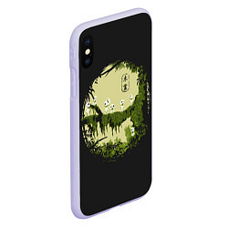 Чехол iPhone XS Max матовый Princess Mononoke, цвет: 3D-светло-сиреневый — фото 2