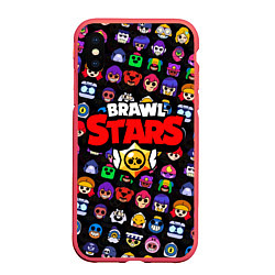 Чехол iPhone XS Max матовый BRAWL STARS