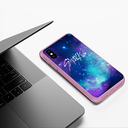 Чехол iPhone XS Max матовый STRAY KIDS, цвет: 3D-розовый — фото 2