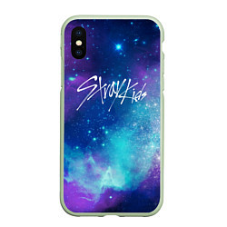 Чехол iPhone XS Max матовый STRAY KIDS, цвет: 3D-салатовый