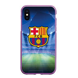 Чехол iPhone XS Max матовый FC Barcelona