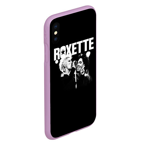 Чехол iPhone XS Max матовый Roxette / 3D-Сиреневый – фото 2