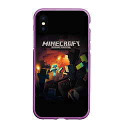 Чехол iPhone XS Max матовый MINECRAFT