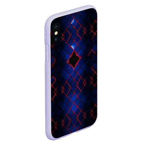 Чехол iPhone XS Max матовый Броня будущего / 3D-Светло-сиреневый – фото 2