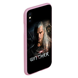 Чехол iPhone XS Max матовый THE WITCHER, цвет: 3D-розовый — фото 2