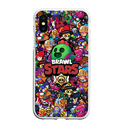 Чехол iPhone XS Max матовый BRAWL STARS SPIKE