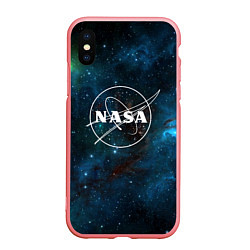 Чехол iPhone XS Max матовый NASA, цвет: 3D-баблгам