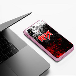 Чехол iPhone XS Max матовый АРИЯ, цвет: 3D-розовый — фото 2