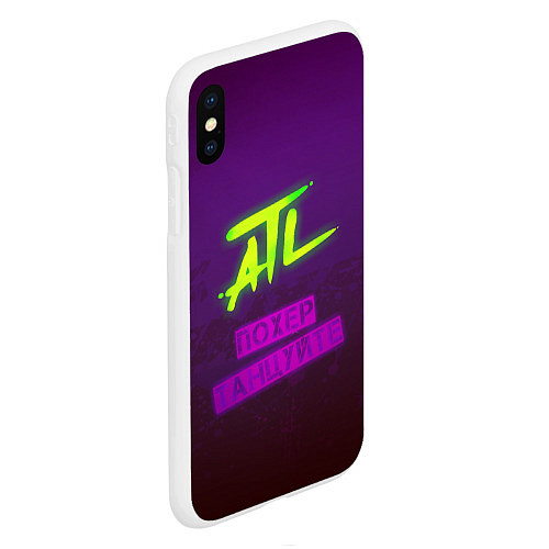 Чехол iPhone XS Max матовый ATL / 3D-Белый – фото 2