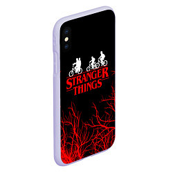 Чехол iPhone XS Max матовый STRANGER THINGS, цвет: 3D-светло-сиреневый — фото 2