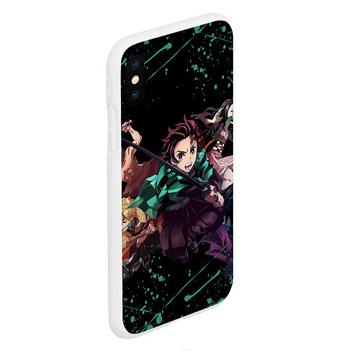 Чехол iPhone XS Max матовый KIMETSU NO YAIBA / 3D-Белый – фото 2