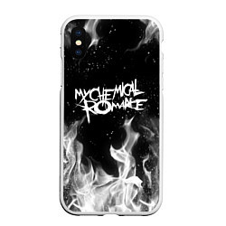 Чехол iPhone XS Max матовый My Chemical Romance, цвет: 3D-белый