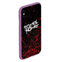 Чехол iPhone XS Max матовый My Chemical Romance, цвет: 3D-фиолетовый — фото 2