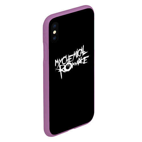 Чехол iPhone XS Max матовый My Chemical Romance spider / 3D-Фиолетовый – фото 2