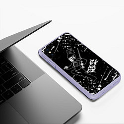 Чехол iPhone XS Max матовый My Chemical Romance, цвет: 3D-светло-сиреневый — фото 2
