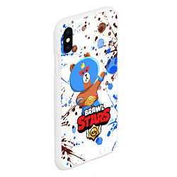 Чехол iPhone XS Max матовый BRAWL STARS EL BROWN, цвет: 3D-белый — фото 2