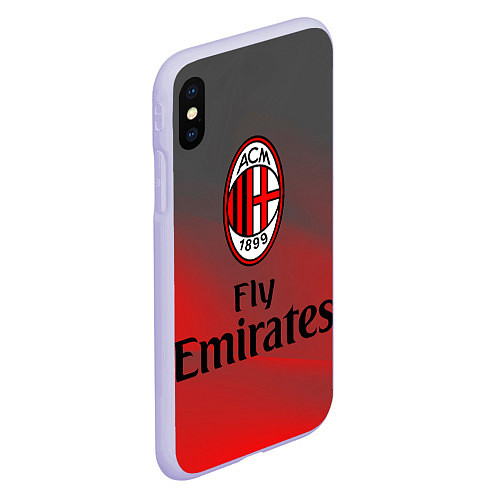 Чехол iPhone XS Max матовый Milan / 3D-Светло-сиреневый – фото 2