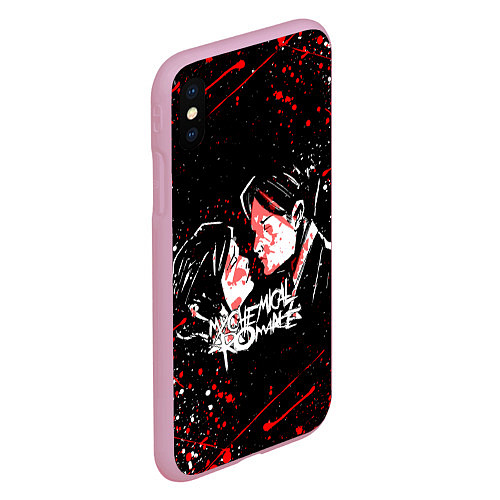 Чехол iPhone XS Max матовый My Chemical Romance / 3D-Розовый – фото 2