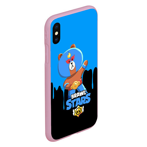 Чехол iPhone XS Max матовый BRAWL STARS EL BROWN / 3D-Розовый – фото 2