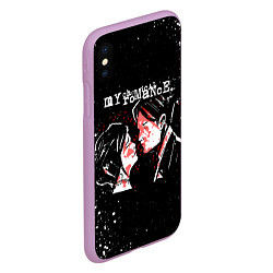 Чехол iPhone XS Max матовый My Chemical Romance, цвет: 3D-сиреневый — фото 2