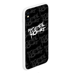 Чехол iPhone XS Max матовый My Chemical Romance, цвет: 3D-белый — фото 2