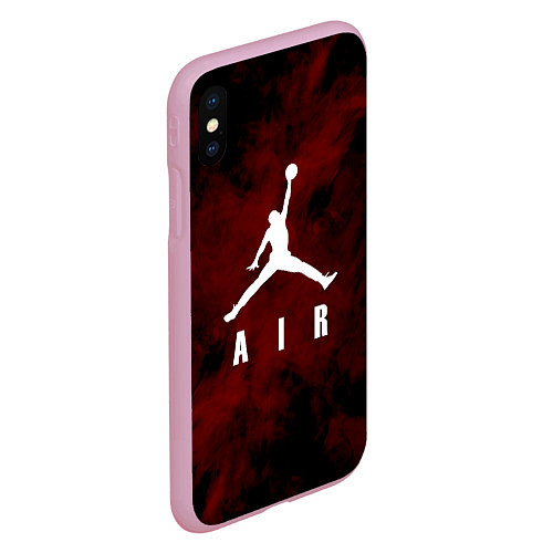 Чехол iPhone XS Max матовый MICHAEL JORDAN / 3D-Розовый – фото 2