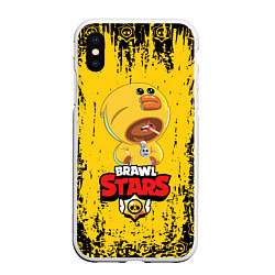 Чехол iPhone XS Max матовый BRAWL STARS SALLY LEON, цвет: 3D-белый