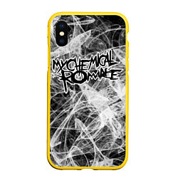 Чехол iPhone XS Max матовый MY CHEMICAL ROMANCE, цвет: 3D-желтый