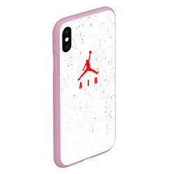 Чехол iPhone XS Max матовый MICHAEL JORDAN, цвет: 3D-розовый — фото 2