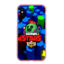 Чехол iPhone XS Max матовый BRAWL STARS SPIKE