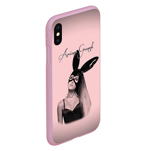 Чехол iPhone XS Max матовый Ariana Grande / 3D-Розовый – фото 2