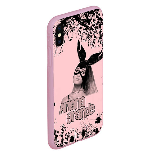 Чехол iPhone XS Max матовый ARIANA GRANDE / 3D-Розовый – фото 2