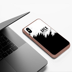 Чехол iPhone XS Max матовый APEX LEGENDS, цвет: 3D-коричневый — фото 2