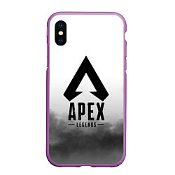 Чехол iPhone XS Max матовый APEX LEGENDS, цвет: 3D-фиолетовый