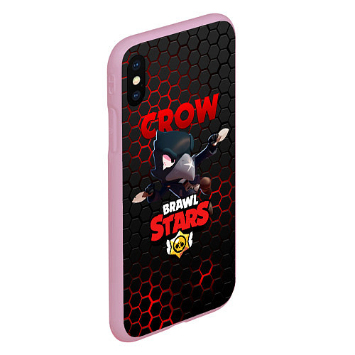 Чехол iPhone XS Max матовый BRAWL STARS CROW / 3D-Розовый – фото 2