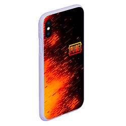 Чехол iPhone XS Max матовый PUBG, цвет: 3D-светло-сиреневый — фото 2