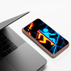 Чехол iPhone XS Max матовый PORTAL, цвет: 3D-коричневый — фото 2