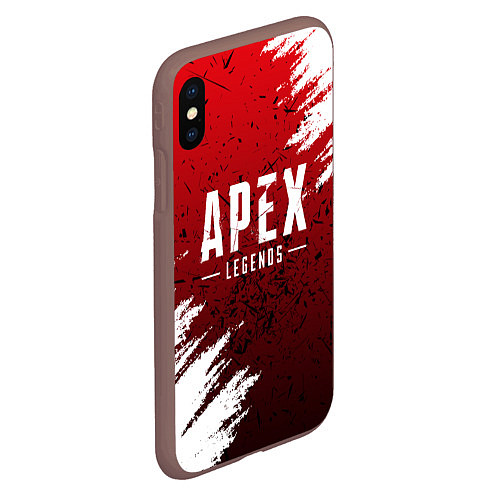 Чехол iPhone XS Max матовый APEX LEGENDS / 3D-Коричневый – фото 2