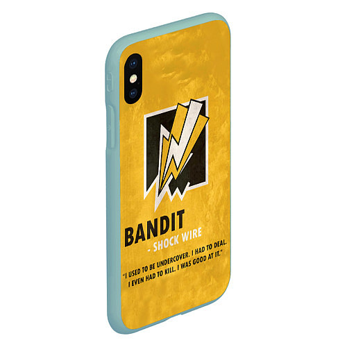 Чехол iPhone XS Max матовый Bandit R6s / 3D-Мятный – фото 2