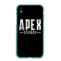 Чехол iPhone XS Max матовый Apex Legends, цвет: 3D-мятный